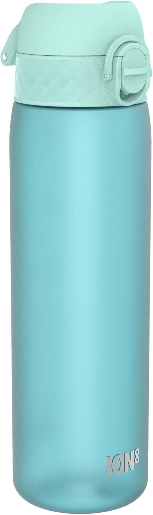 ion8 Botella Agua, 500ml, a Prueba de Fugas, Fácil de Abrir, Cerradura Segura, Apta para Lavavajillas, Sin BPA, Asa de Transporte, Fácil de Limpiar, Neutro en Carbono, Azul Sónico