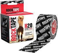 RockTape Unisex's Kinesiology Tape Logo Black Cinta de kinesiología Std Unisex con Logotipo H2O, Color Negro, INTL, Talla única