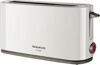 Taurus Mytoast - Tostadora de pan de una ranura larga y extra ancha 1000W. Función cancelar, recalentar y descongelar. 7 niveles de tostado. Sistema Auto-Centrado. Bandeja recogemigas.