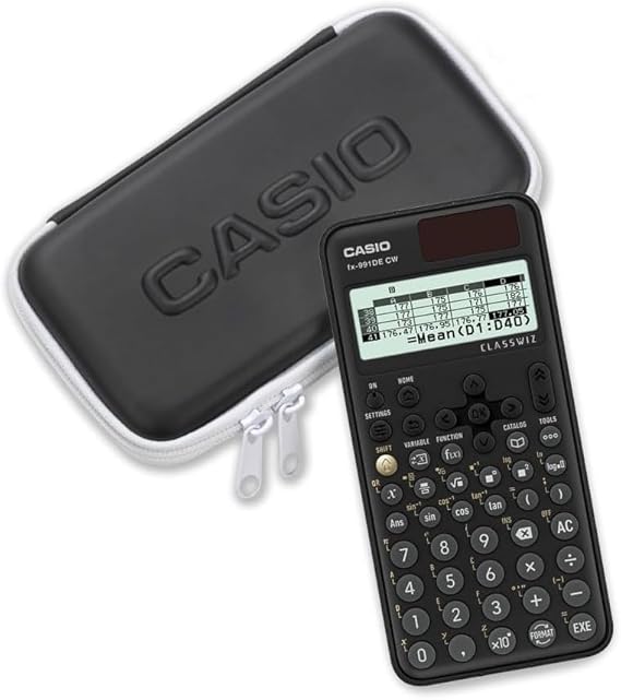 Casio FX-991DE CW ClassWiz - Calculadora científica técnica con Funda Protectora (edición Limitada) Idioma: alemán