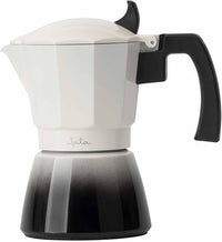 Jata Hogar HCAF2403 - Cafetera Italiana Induccion. De Aluminio, 3 Tazas de Capacidad, Apta para Inducción, Vitrocerámicas y Cocinas de Gas. Mango Termorresistente. Fácil limpieza