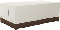 Thumbnail for Funda protectora para mesa de comedor (190.5 cm), Beis y Marrón claro Amazon Basics
