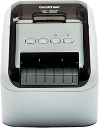 Brother Impresora de etiquetas QL-800 (con función de impresión en rojo y negro, interfaz USB, impresión de códigos de barras, cortador automático)
