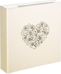 HAMA | Álbum de Fotos 22,5 x 22 cm (Álbum para Fotos 10x15cm, Capacidad Para 200 Fotos, Diseño Elegante,Regalo de San Valentin) Color Beige
