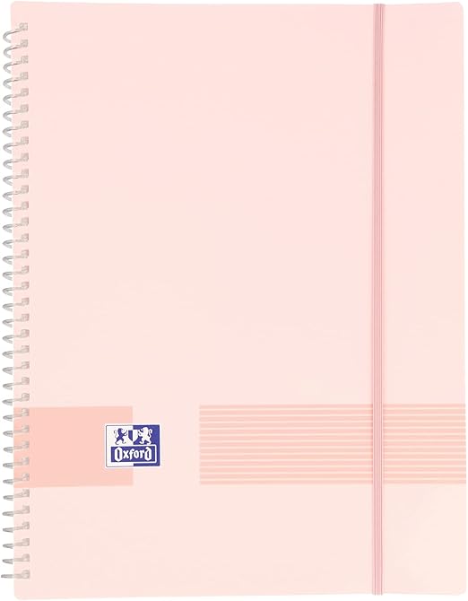 Oxford - Carpeta 40 fundas, tapa de plástico opaco, color rosa chicle