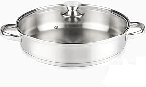 Cacerola baja 18 cm diámetro, acero Inoxidable 18/10