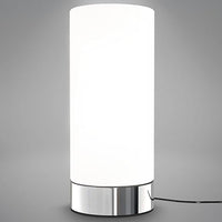 B.K.Licht - Lámpara de Mesa Táctil máx. 40 W E14, Altura 245 mm Ø11cm, 3 Niveles de Luminosidad, Lamparilla de Noche Moderna,Lamparas de Mesita de Noche, Lampara Lectura, Color Blanco, IP20
