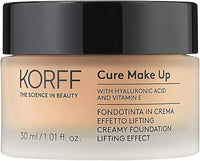 Thumbnail for Korff Base de maquillaje en crema efecto lifting, cobertura media alta con ácido hialurónico y vitamina E, textura fundente y cremosa, acabado satinado 03, formato 30 ml