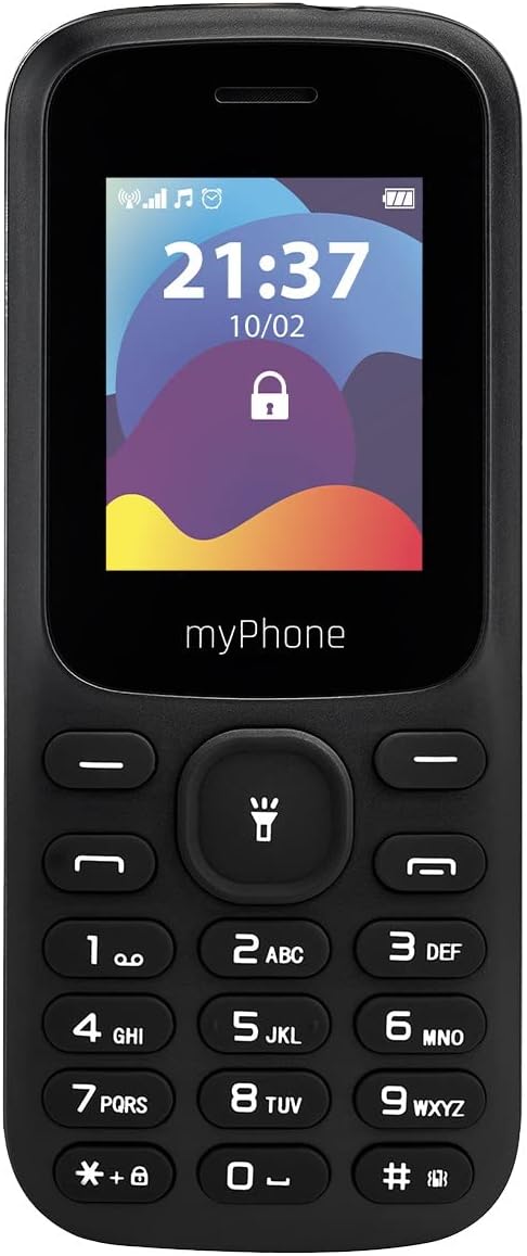 teléfono sencillo de pulsar myPhone Fusion LTE Edition, tecnología 4G, llamadas nítidas, gran batería de 1000mAh para hasta 6 días con una sola carga. Diseño robusto y elegante. Teléfono sin contrato.