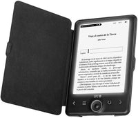 SPC Dickens Light 2 Case: Funda Protectora ebook para SPC Dickens Light 2, Cierre con imán, Fabricada en Poliuretano, Ligera y Fina, Interior de Tapa Suave para Proteger la Pantalla, Negra