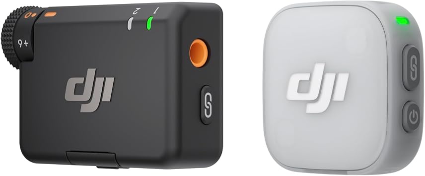DJI Mic Mini 2 (1 TX + 1 RX estándar), micrófono lavalier inalámbrico