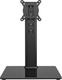 HEMUDU Soporte TV Pie Universal, Pequeño Soporte TV Mesa de 13-32 Pulgadas, Television Pie con Giro de 100°, Altura Ajustable en 4 Niveles, hasta 35 kg, Máx. VESA 100x100 mm HT07B-001P