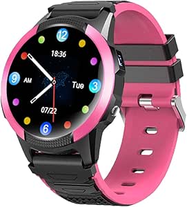 SaveFamily Slim 4G | Reloj Inteligente Niño con Localizador GPS, Llamada, Vídeo, Chat, Botón SOS, Cronómetro | SIM Incluida – Color Rosa