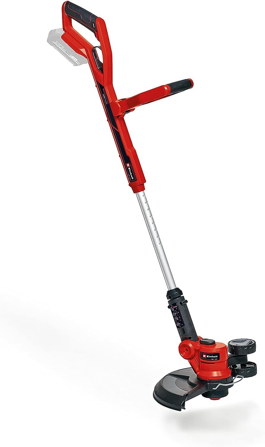 Einhell Recortadora de césped con batería GE-CT 18/30 Li-Solo Power X-Change (18V, anchura de corte 30cm, cabezal motor giratorio 90º e inclinable, incl. bobina de hilo sin batería)