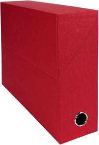 Exacompta 89525e recinto transferencia toilée 9 cm rojo
