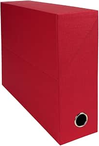 Exacompta 89525e recinto transferencia toilée 9 cm rojo
