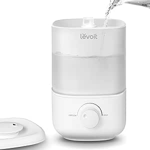 LEVOIT Humidificador Bebés, 2.5L Hasta 25H para Dormitorio, Habitación de Niños, 26dB Silencioso Humidificador para Bebés, Boquilla Giratoria de 360°, Apagado Automático, sin BPA