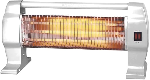 Svan Estufa eléctrica Eléctrico Bajo Consumo Blanco SCEH1200H. 1200W, Calefacción por Tubo halógeno