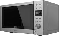 Cecotec Microondas sin plato Digital GrandHeat 2000 Flatbed Steel. 700 W en 6 Niveles, Capacidad 20 Litros, 8 Funciones preconfiguradas, Quick Start, Temporizador hasta 95 minutos