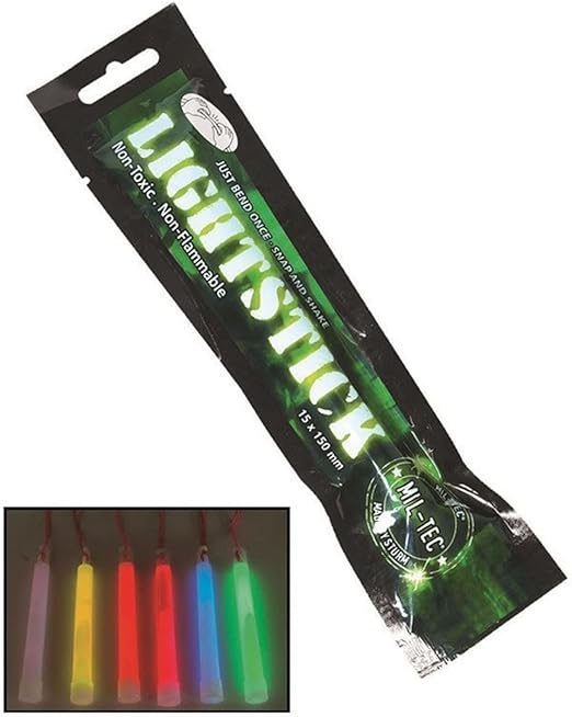 Mil-Tec Tubo Fluorescente Duración 8-12 Horas número de Piezas 5