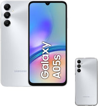 Samsung Galaxy A05s 64 GB con Funda - Móvil Android Libre, Smartphone con Cámara Frontal 13 MP, Carga Rápida, Plateado, (Versión Española)