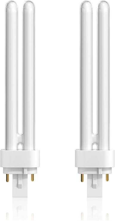 HeatingLux 26W G24d-3 Bombillas PLC Tubo, 2 Pines Luz 4000K Blanco Neutro CFL Lámpara, 1600LM, Fluorescentes de Bajo Consumo, No Regulable, Pack de 2