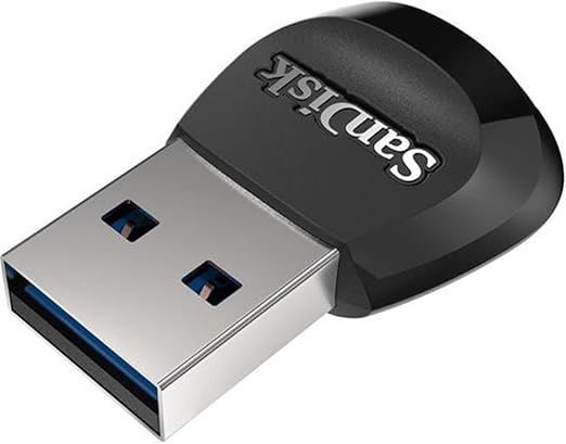 SanDisk MobileMate USB 3.0 Kartenleser (Für microSD Speicherkarten, kompaktes und robustes Design, abwärtskompatibel mit USB 2.0, 170 MB/s Übertragung)