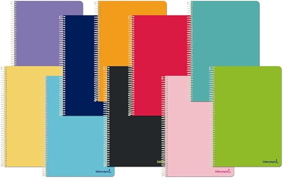 Liderpapel Cuaderno espiral liderpapel cuarto smart tapa blanda 80h 60gr rayado nº46 -unidad-