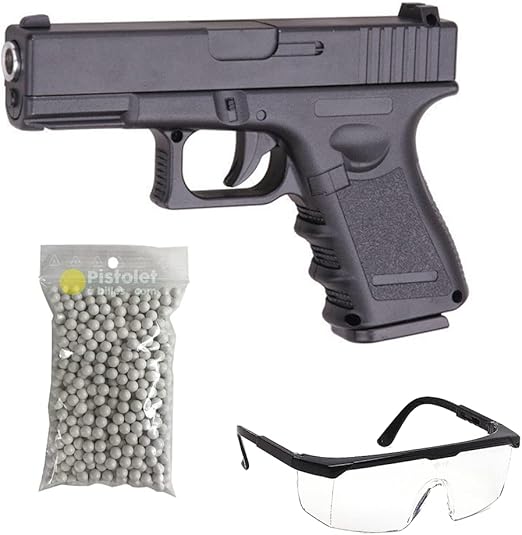 2EAGLE Pack Pistola de Airsoft Modelo Galaxy G.17 con Muelle/Material: Metal/Potencia 0.5 Joule/Entregado con Accesorios