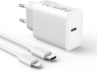 Thumbnail for 30W Schnellladegerät und Schnellladekabel for iPhone 14/14 Pro/14 Pro Max/14 Plus 13 12 11 SE XR X XS 8, USB C Ladegerät 2M Ladekabel Stecker Netzteil Power Adapter Ladestecker Netzstecker