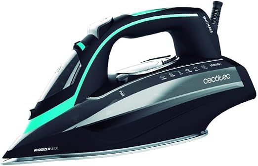 Cecotec Plancha Ropa Vapor 3D ForceAnodized 750 Smart. 3100W, Golpe de Vapor 200 g/min, Doble Suela Anodizada, Pantalla LCD, Antical, Autoapagado, Modo Eco, Depósito 400 ml