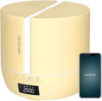 Cecotec Difusor de aromas PureAroma 550 Connected SunLight. Capacidad 500ml, Pantalla LED, Altavoz, Control por bluetooth, App, Temporizador 12h, 3 Modos de funcionamiento, Cobertura 30m2