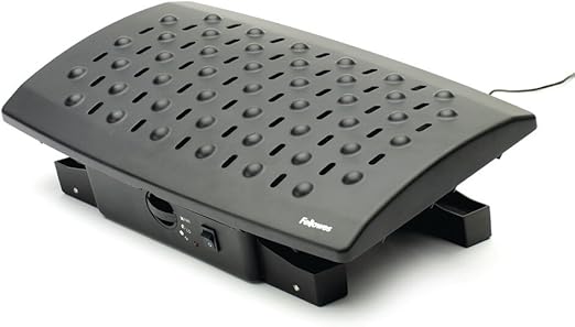 Fellowes 8060901 - Reposapiés con controlador de temperatura, negro