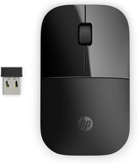 HP Z3700 - Ratón Inalámbrico (1200 PPP, 3 Botones y Rueda de Desplazamiento, Batería 16 Meses de Duración, Tecnología LED, USB y Windows Vista/7/8/10 Disponible), Color Negro