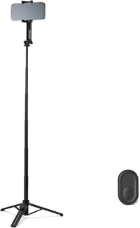 Amazon Basics Paloselfi para Teléfono de 91cm/36in, Trípode Portátil y Extensible, con Mando a Distancia Inalámbrico, Negro