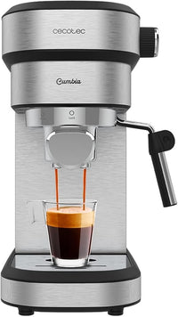 Thumbnail for Cecotec Cafetera Express Cafelizzia 790 Steel Duo. 1350 W, Espressos y Cappuccinos, Thermoblock, 20 Bares, Modo Auto 1-2 Cafés, Vaporizador Orientable, Accesorio Filtro para Cápsulas