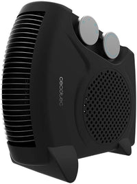 Cecotec Calefactor Eléctrico Bajo Consumo ReadyWarm 2000 Max Dual Black. Termoventilador de 2000W, 3 Modos, Termostato Regulable, Seguridad Sobrecalentamiento, Área de Cobertura 20m2