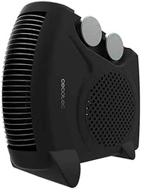 Cecotec Calefactor Eléctrico Bajo Consumo ReadyWarm 2000 Max Dual Black. Termoventilador de 2000W, 3 Modos, Termostato Regulable, Seguridad Sobrecalentamiento, Área de Cobertura 20m2