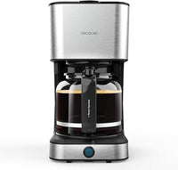 Cecotec Cafetera de Goteo Coffee 66 Heat. 950 W, Tecnología ExtemeAroma, Función Recalentar y Mantener, Jarra Termoresistente de 1,5L, Autoapagado, Acabado en Acero Inoxidable