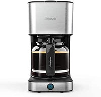Cecotec Cafetera de Goteo Coffee 66 Heat. 950 W, Tecnología ExtemeAroma, Función Recalentar y Mantener, Jarra Termoresistente de 1,5L, Autoapagado, Acabado en Acero Inoxidable