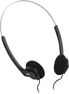 T'nB Arko, Casque Filaire pour PC, Smartphone, Mac, Tablette, Universel Stéréo, Arceau Réglable, Ultra Léger et Confortable, Prise Jack Gold 3,5 mm, Ergonomique, Câble 1.10 Mètres – Noir