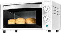 Cecotec Horno de sobremesa Bake&Toast 1090 White, 10 L, 1000 W, Temporizador 60min, Temperatura regulable hasta 230ºC, Bandeja para hornear, parrilla y pinzas.