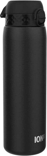 ION8 Botella Agua Inox Ligero de 1 Litro, Sin Aislamiento, a Prueba de Fugas, Fácil de Abrir, Cerradura Segura, Aptas para Lavavajillas, Resistente a Rayones
