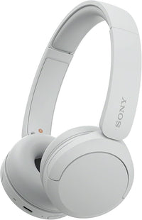 Sony WH-CH520 Kabellose Bluetooth-Kopfhörer - bis zu 50 Stunden Akkulaufzeit mit Schnellladefunktion, On-Ear-Modell - Weiß