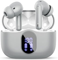 Thumbnail for Auriculares Inalámbricos, Bluetooth 5.3 con HD Micrófono HiFi Estéreo Pantalla LED, Reducción de Ruido, 13 mm Controlador dinámico, IP7 Impermeable 36H Cascos Inalambricos