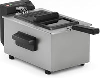 Tristar Freidora, 3L, Zona Fría, Termostato ajustable hasta 190°C, Partes aptas para lavavajillas, Ventana, Almacenamiento de cable, Protección sobrecalentamiento, Diseño compacto, FR-9327