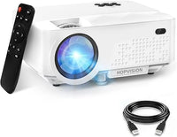 HOPVISION Mini Proyector 1080P Full HD, Proyector Portátil de 6500 Lúmenes con Pantalla Máx de 240