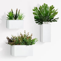 Thumbnail for BOFUNX 3pcs Maceteros Colgantes Maceta Rectangular de Metal Jardineras de Pared para Colgar de Diferentes Tamaños para Flores y Plantas