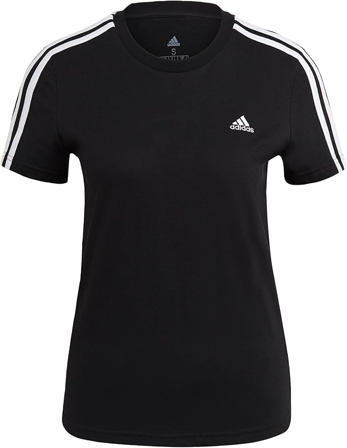 adidas Essentials Slim 3-Stripes T-Shirt Camiseta de Deporte Mujer (Pack de 1)