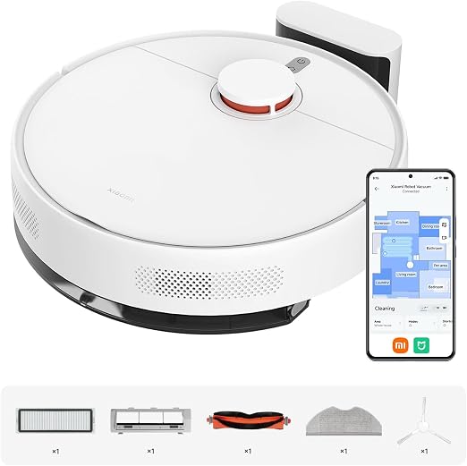 XIAOMI S40C Robot Aspirador con Fregado, 5000 Pa, Control App y Voz